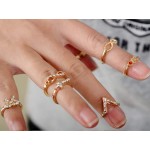 Pave Glam Midi Knuckle Ring Set